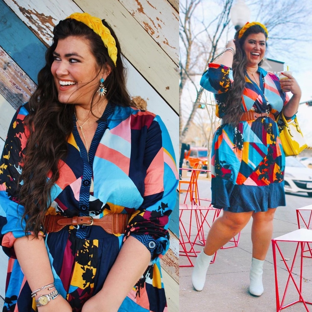 Anthropologie Gillian Abstract Shirtdress - Picture 9 of 9